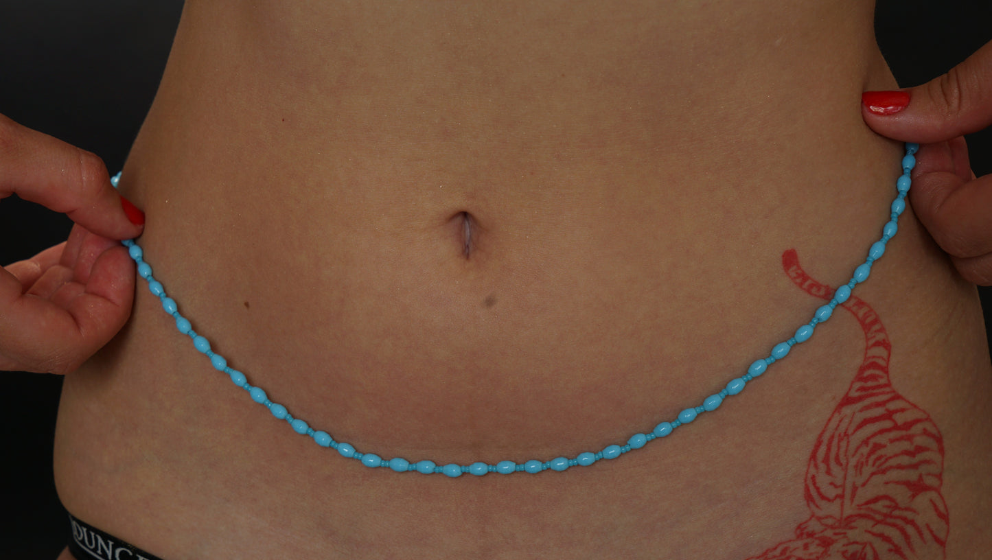 Chaîne de taille turquoise