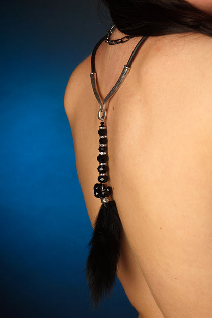 Bijou métamorphosis taille/collier pompon