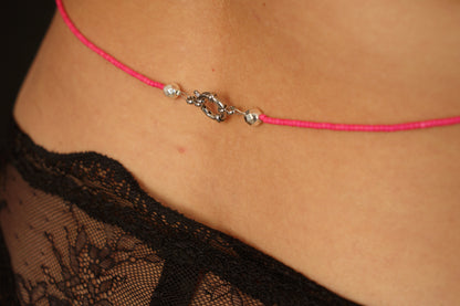 Bijou de corps rose et coeur